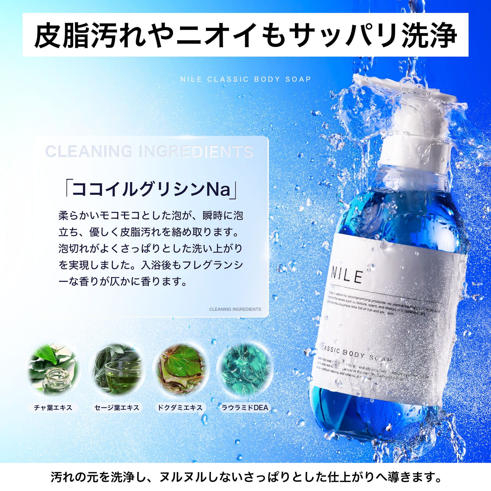 NILE クラシックボディーソープ 保湿 敏感肌 シャワーオイル